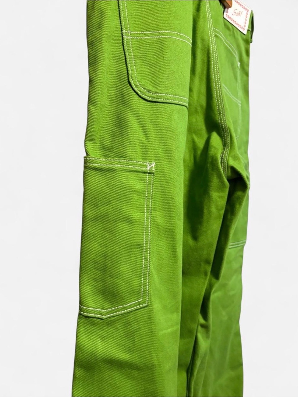 Lisa Says Gah Straight-Leg Green Denim - Picture 4 of 6